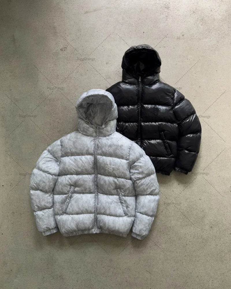 American street dollar logo brand men jacket autumn winter personalized fashion casual cotton-padded jacket couple loose jacket