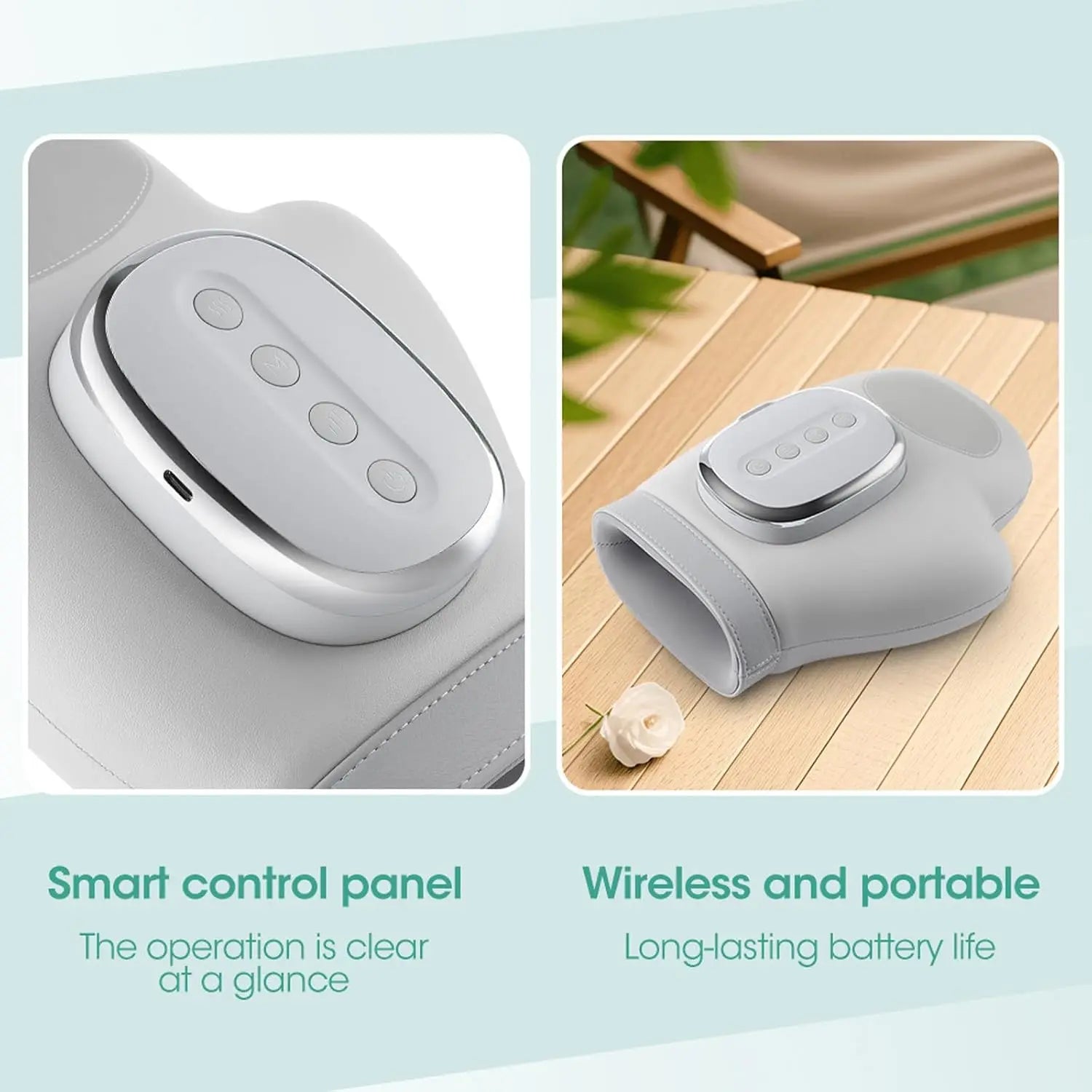Hand Massager with Airbag Compression Finger Wrist Palm Massage Machine Vibration Glove for Hand Muscle Relax Gift for Men Women