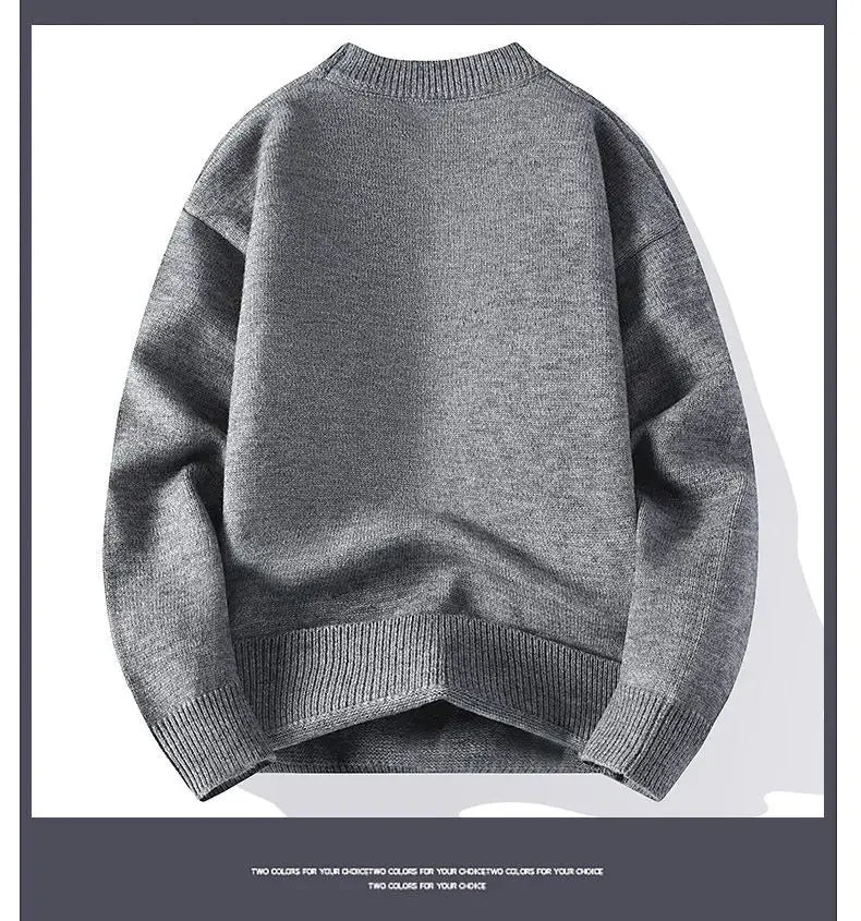 Men Streetwear O-neck Knitted Pullovers Outwear Casual Sweaters New Fashion Man Loose Sweaters Male Pullovers Winter Clothing 4X