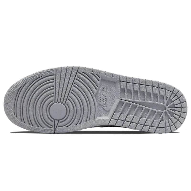 Jordan Air Jordan 1 Mid "Light Smoke Grey" Comfortable and Versatile Mid Top Retro Basketball Shoes for Men-554724-078