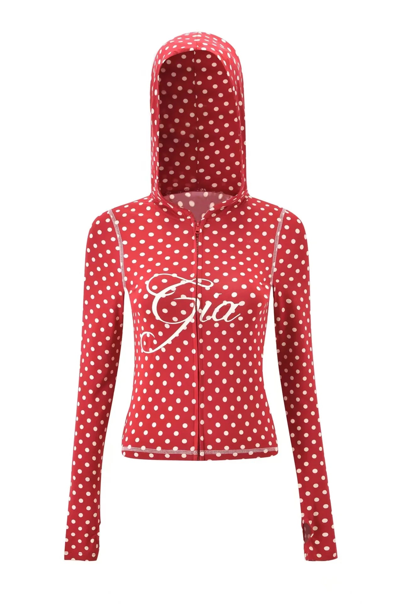 GIA New Stylish Coffee-Colored Velvet Zip-Up Hooded Jacket & Relaxed Slim-Fit Pants Comfortable Minimalist Set