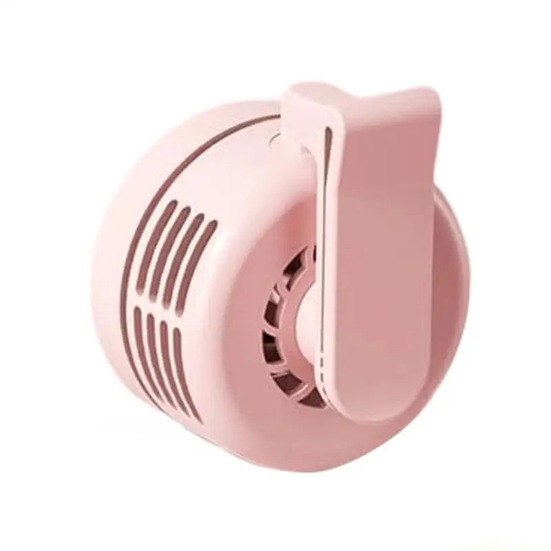 D0AB Small Bladeless Fan Clip On Mini Fan With Clip Small Travel Adjustable 3 Speed Suspended Waist Fan for Outdoor Camping