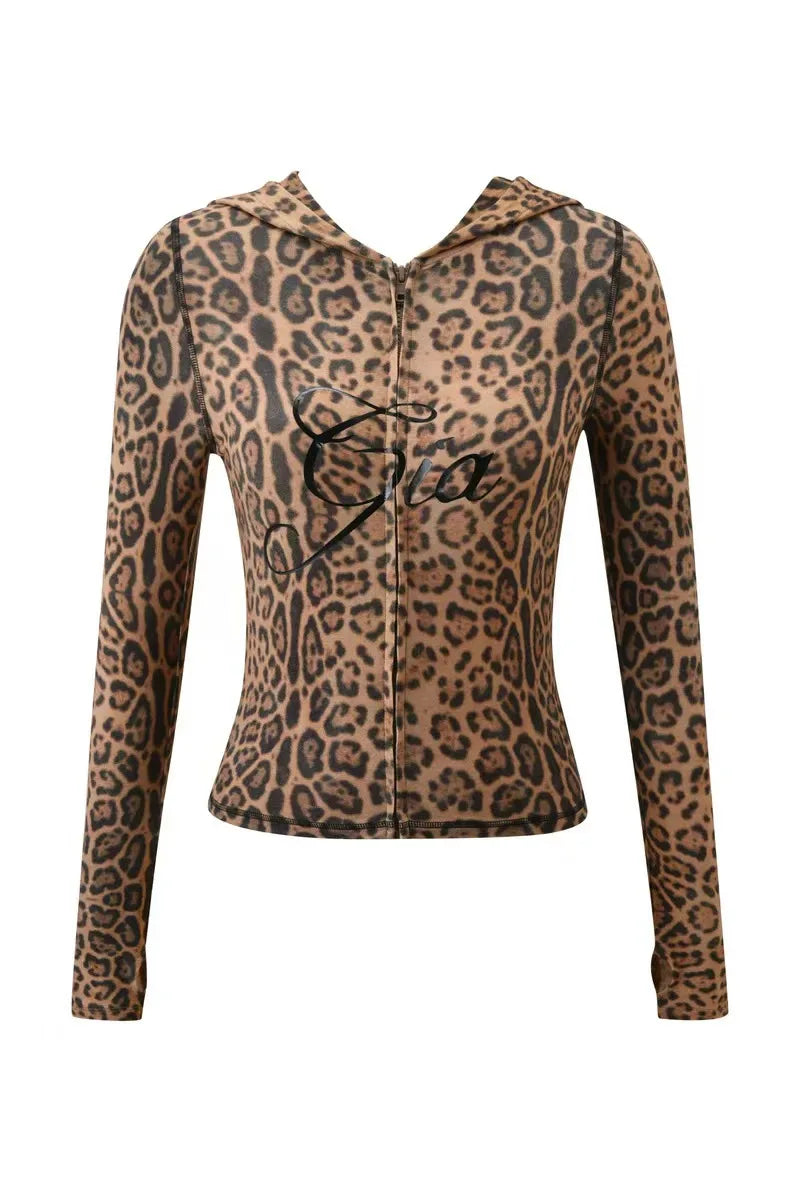 GIA New Stylish Coffee-Colored Velvet Zip-Up Hooded Jacket & Relaxed Slim-Fit Pants Comfortable Minimalist Set