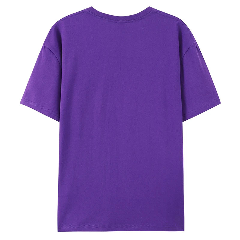 100% Cotton T shirt For Men Women,Short Sleeve Summer Plain Tops,Solid Casual Loose Tee Shirts,High Quality Clothing,7oz 200gsm