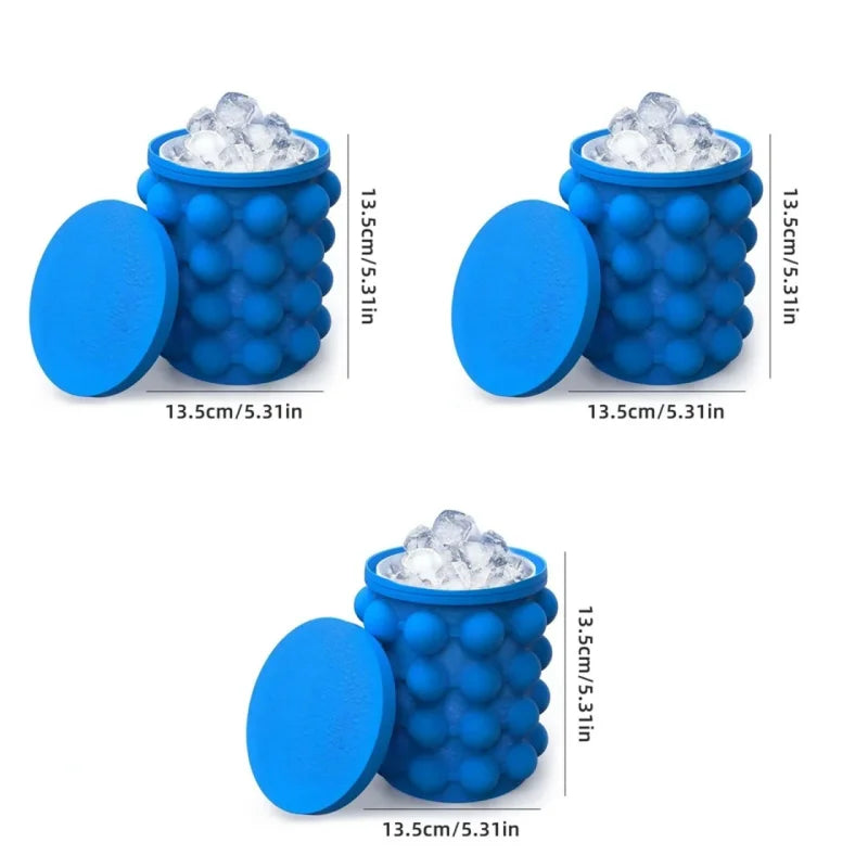 1/3pcs Silicone Bucket Ice Cube Maker Easy Freezing & Serving Perfect for Bars Clubs Essential Tool Drinkware Kitchen Accessorie