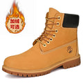 Boots Men High Top Boots High Quality Women Leather Shoes Fashion Outdoor Sneakers Men Lace Up Non-Slip Ankle Boots for Couple