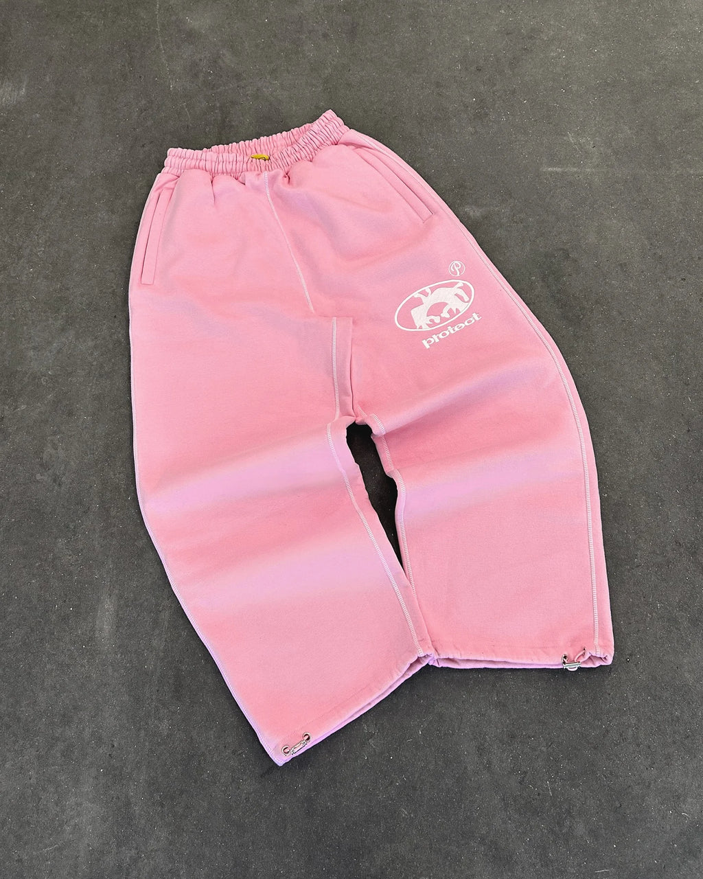 Street wear PROTECT Fashion Letter Embroidery Loose Sweatpants Men's And Women's Y2K Harajuku Hip-Hop Gothic Casual Joker Pants
