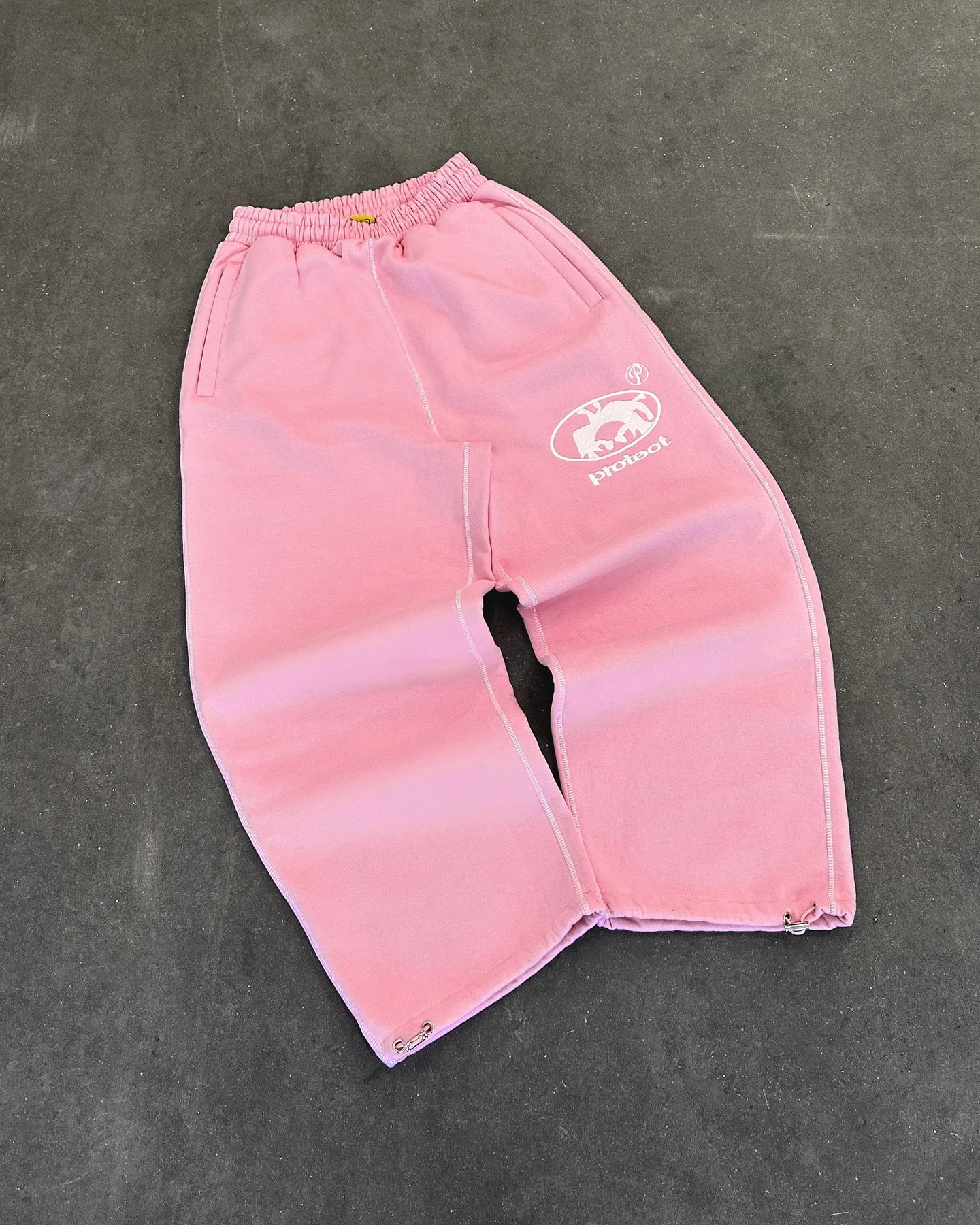 Street wear PROTECT Fashion Letter Embroidery Loose Sweatpants Men's And Women's Y2K Harajuku Hip-Hop Gothic Casual Joker Pants