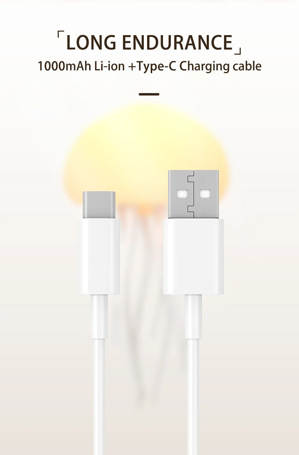 Jellyfish Pendant Lightings Voice Control Type-C Charging Creative Jellyfish Light Flexible Tentacles for Holiday Children Gifts