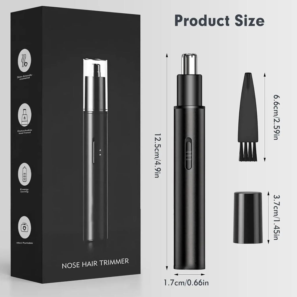 Rechargeable Ear and Nose Hair Trimmer - 2026 Professional Painless Eyebrow and Facial Hair Trimmer with IPX7 Waterproof for Eas