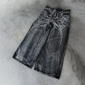 Y2K Baggy Jeans vintage Splicing embroidery Pattern high quality jeans Hip Hop Gothic Streetwear men women Casual wide leg jeans