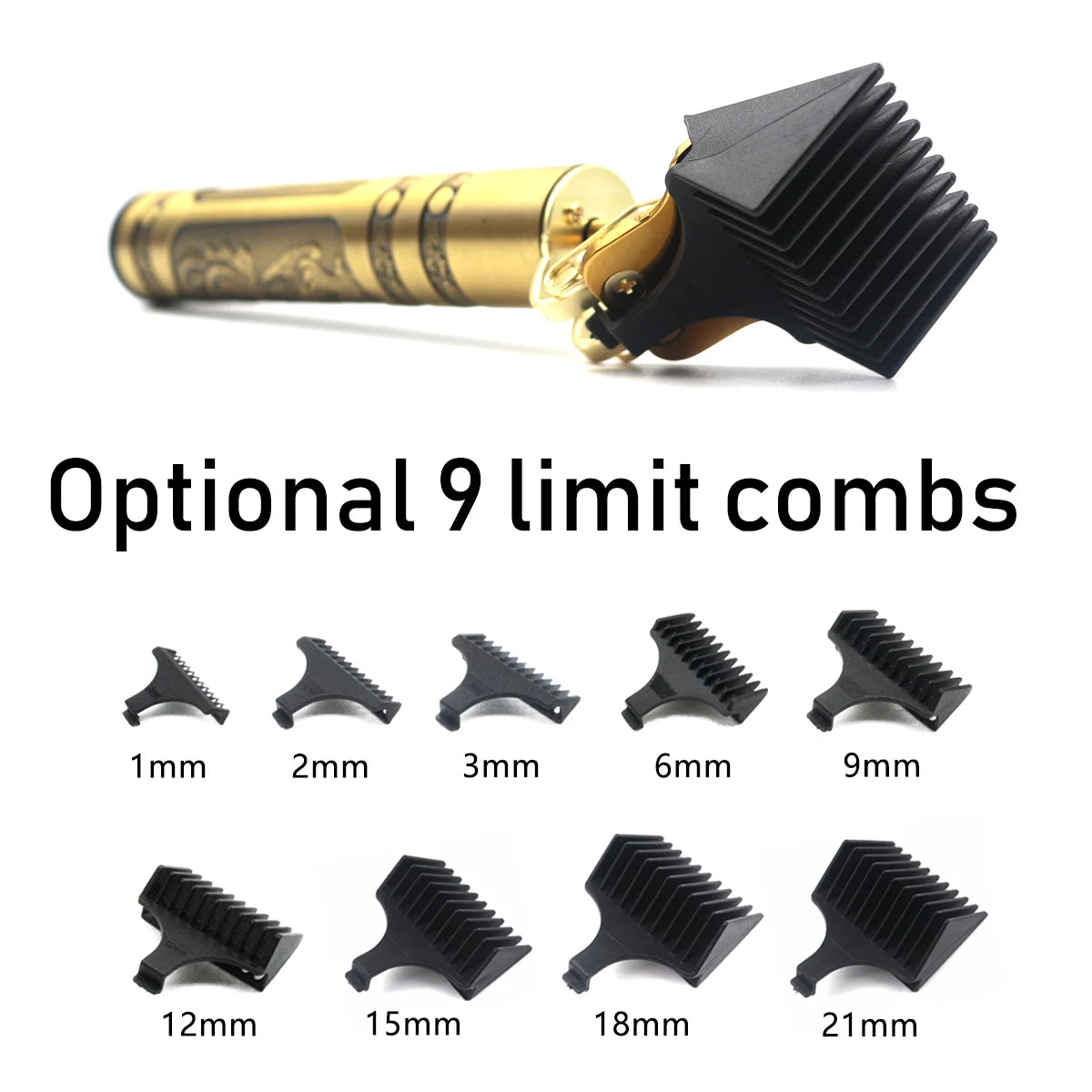 Professional T9 Hair Trimmer Machine - USB Rechargeable Long Battery LifeHair Cutting Machine Professional Hair Clipper for Men
