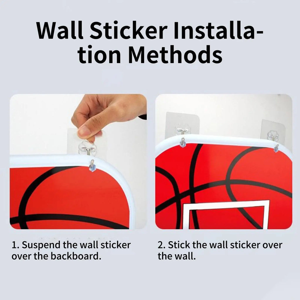 Interactive Basketball Toy Indoor Hoop Set with 2 Balls for Kids Fun Play, Living Room Bedroom Active Boys Girls