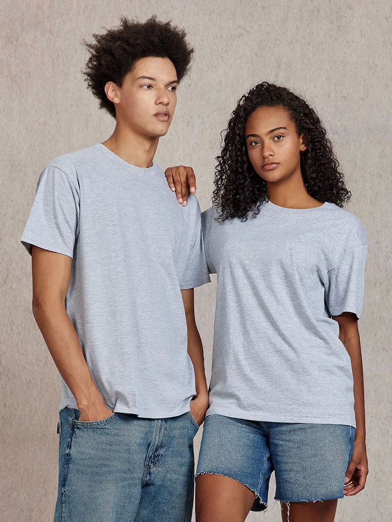 100% Cotton T shirt For Men Women,Short Sleeve Summer Plain Tops,Solid Casual Loose Tee Shirts,High Quality Clothing,7oz 200gsm
