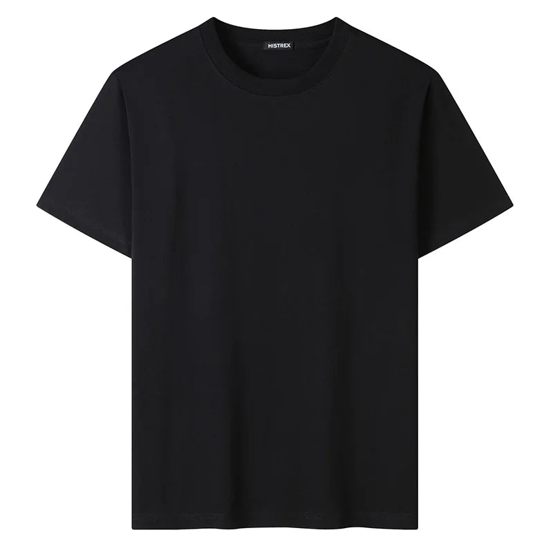 100% Cotton T shirt For Men Women,Short Sleeve Summer Plain Tops,Solid Casual Loose Tee Shirts,High Quality Clothing,7oz 200gsm
