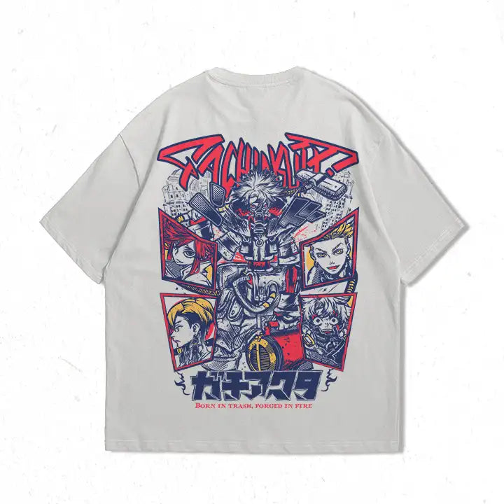 Hot Anime Manga Gachiakuta Graphic T-shirt Wome Men Oversized Street Tee Shirt High Quality Harajuku Female Male Short Sleeves