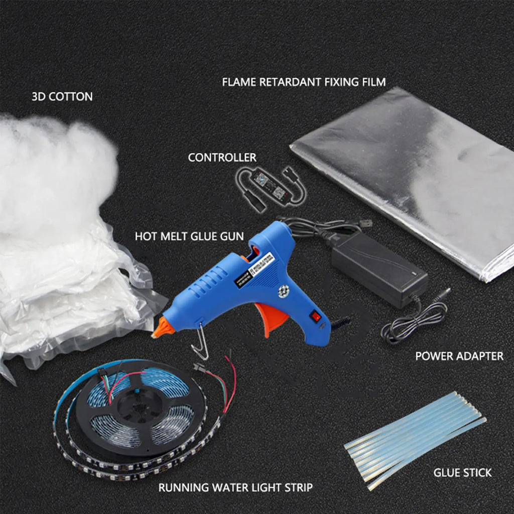 DIY Thunder Cloud Light Strip with APP & Remote control, LED Cotton Cloud Ceiling Lightfor Bedroom Gaming Room Decor