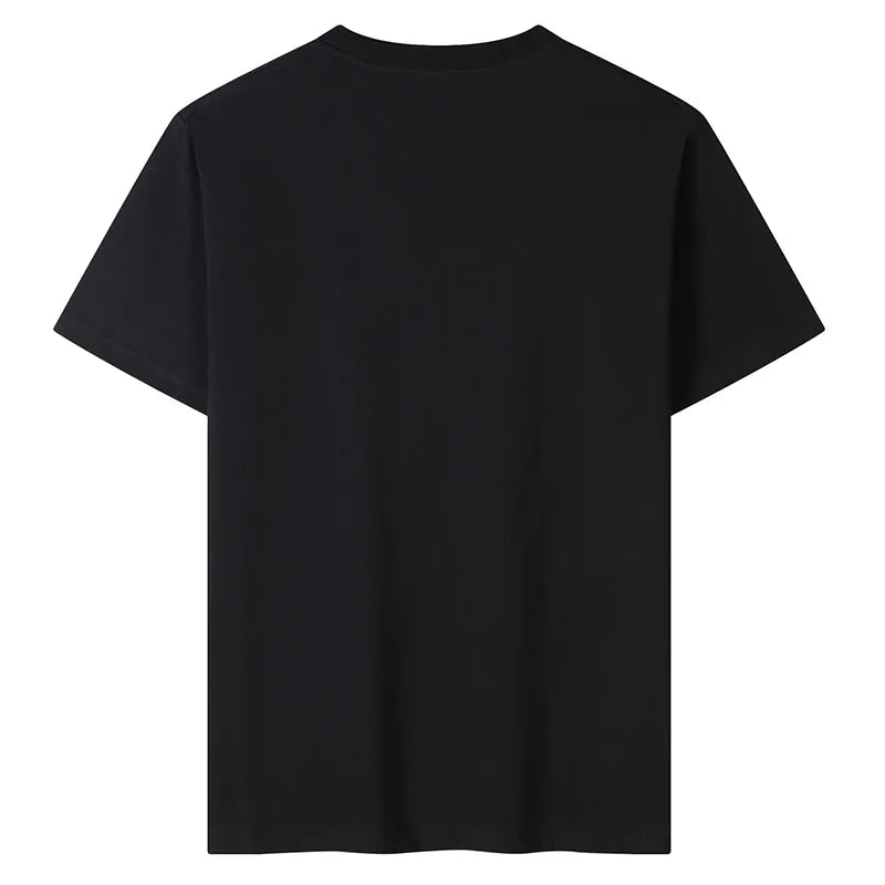 100% Cotton T shirt For Men Women,Short Sleeve Summer Plain Tops,Solid Casual Loose Tee Shirts,High Quality Clothing,7oz 200gsm