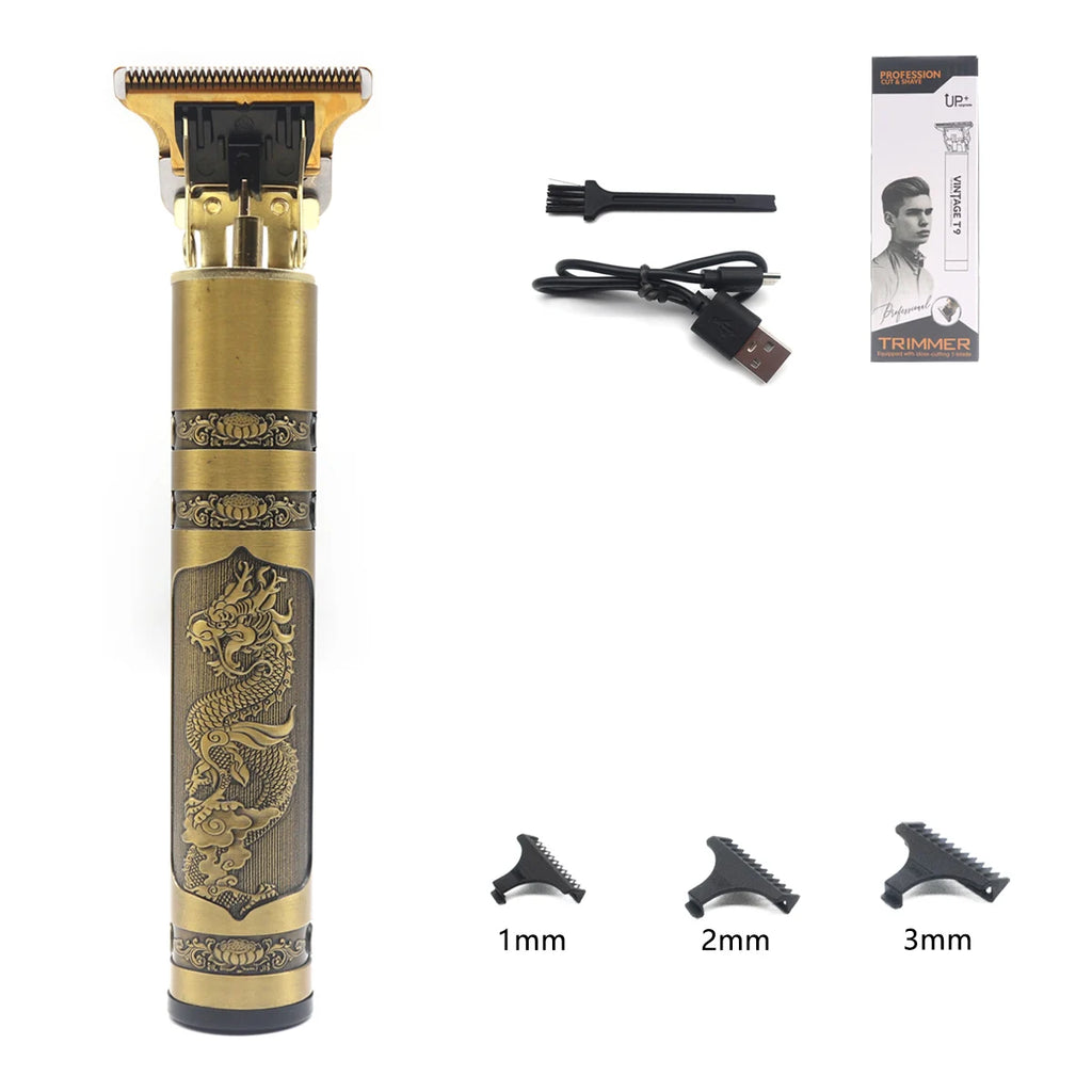 Professional T9 Hair Trimmer Machine - USB Rechargeable Long Battery LifeHair Cutting Machine Professional Hair Clipper for Men