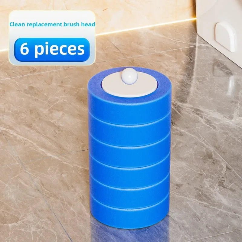 Disposable Toilet Brush with Replaceable Heads - Wall - Mounted No Drill, Perfect for Bathroom & Home Use!