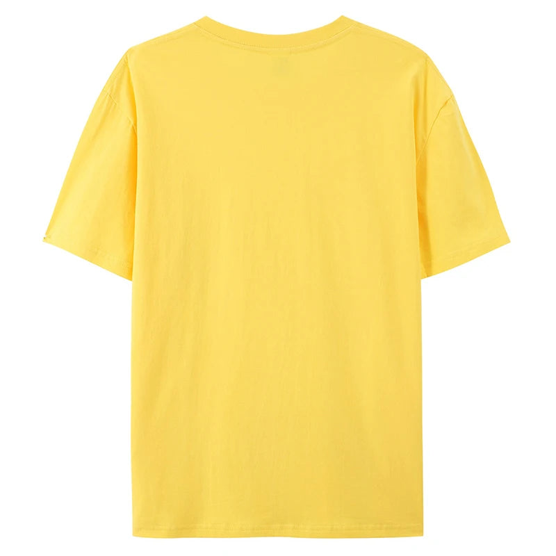 100% Cotton T shirt For Men Women,Short Sleeve Summer Plain Tops,Solid Casual Loose Tee Shirts,High Quality Clothing,7oz 200gsm