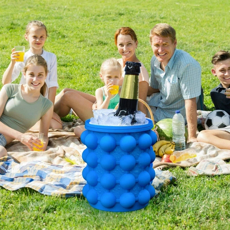 1/3pcs Silicone Bucket Ice Cube Maker Easy Freezing & Serving Perfect for Bars Clubs Essential Tool Drinkware Kitchen Accessorie