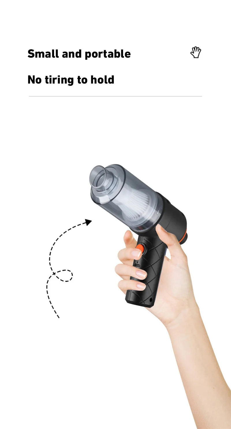 New 690000Pa Wireless Car Vacuum Cleaner 120W 1200mah High-power Vacuum Cordless Handheld Auto Portabale Vacuum Cleaner 2026