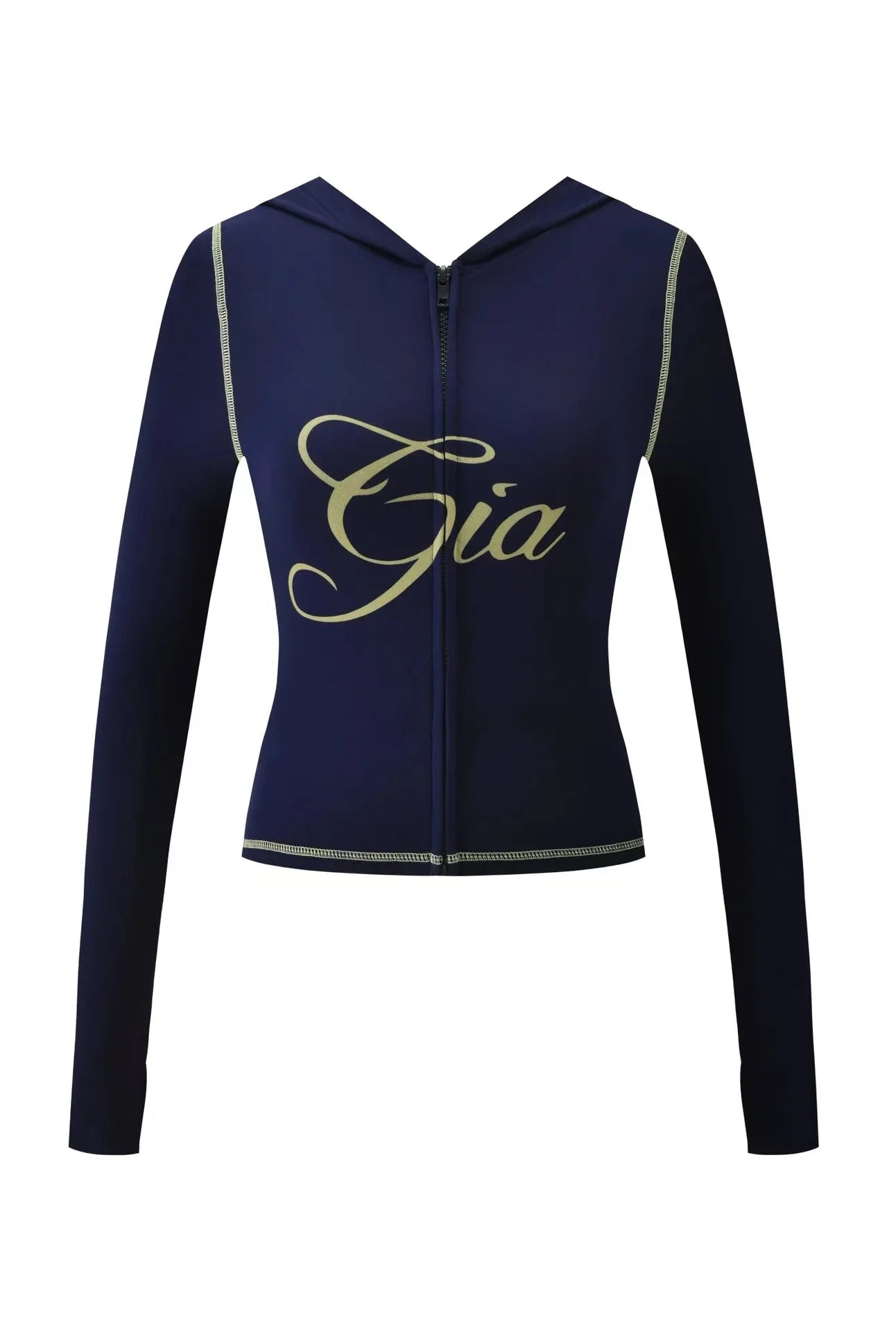 GIA New Stylish Coffee-Colored Velvet Zip-Up Hooded Jacket & Relaxed Slim-Fit Pants Comfortable Minimalist Set