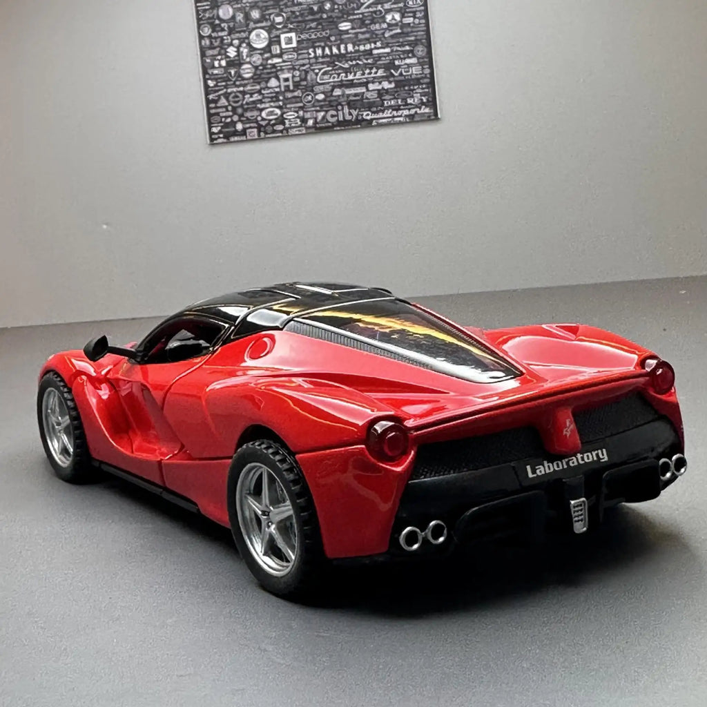 1:32 Scale Lafe Alloy Sports Car Model Diecasts Metal Toy Vehicles Car Model Simulation Sound and Light Kids Gifts