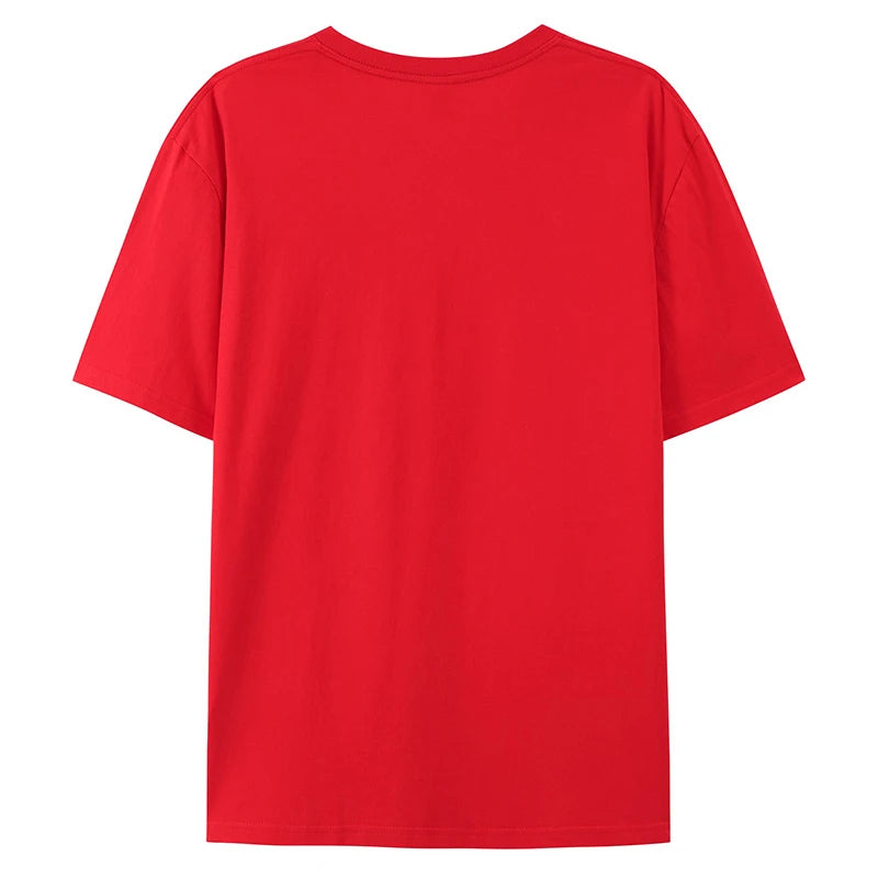 100% Cotton T shirt For Men Women,Short Sleeve Summer Plain Tops,Solid Casual Loose Tee Shirts,High Quality Clothing,7oz 200gsm