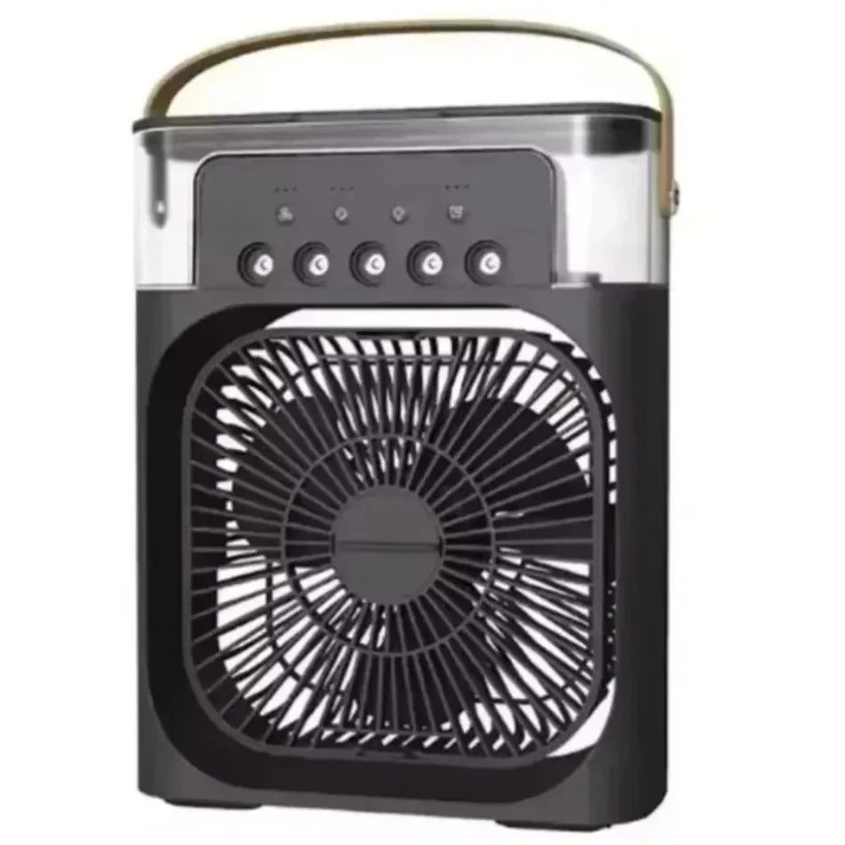 3 In 1 Portable Air Cooler LED Night Lights Home Office Fans Air Adjustment Humidifier Fan AIr Conditioner Household Small