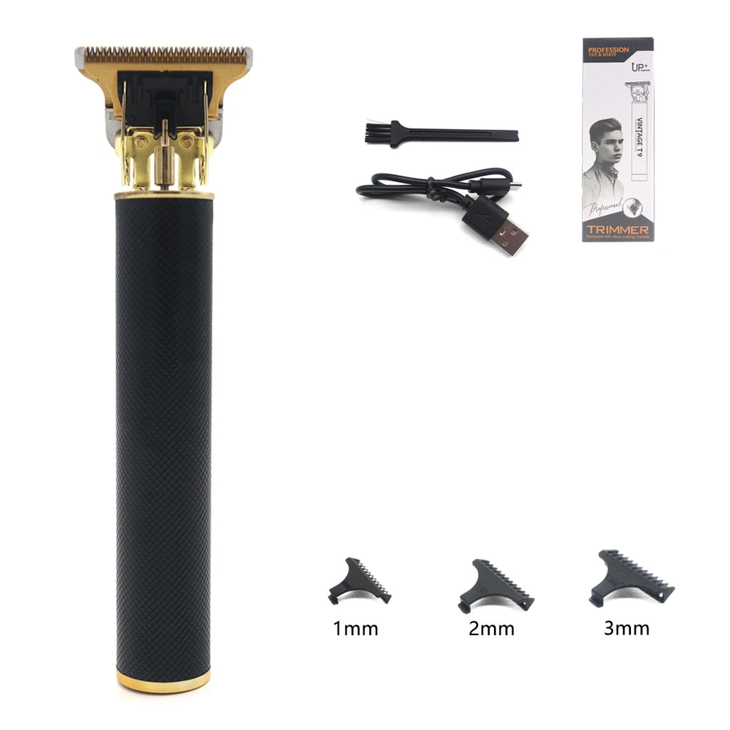 Professional T9 Hair Trimmer Machine - USB Rechargeable Long Battery LifeHair Cutting Machine Professional Hair Clipper for Men