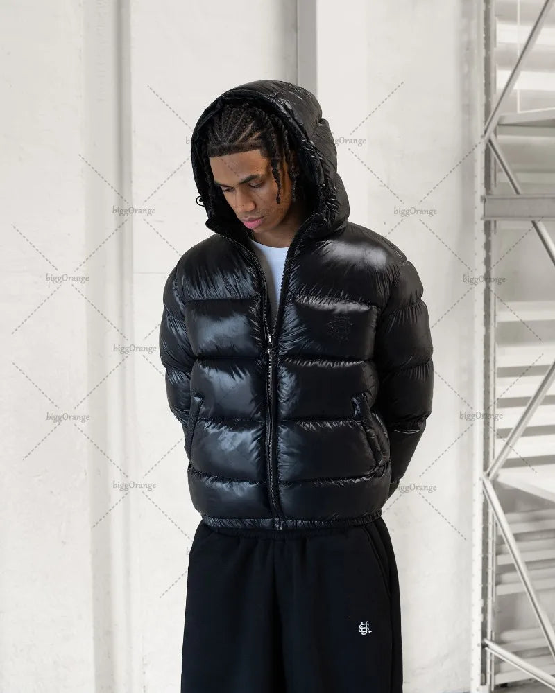 American street dollar logo brand men jacket autumn winter personalized fashion casual cotton-padded jacket couple loose jacket
