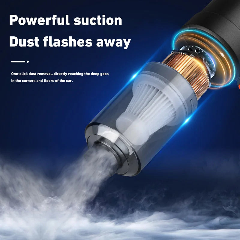 New 690000Pa Wireless Car Vacuum Cleaner 120W 1200mah High-power Vacuum Cordless Handheld Auto Portabale Vacuum Cleaner 2026
