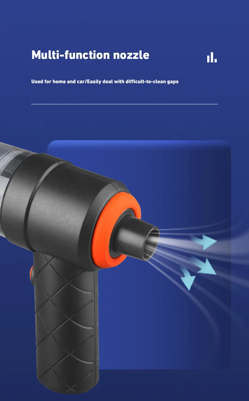 New 690000Pa Wireless Car Vacuum Cleaner 120W 1200mah High-power Vacuum Cordless Handheld Auto Portabale Vacuum Cleaner 2026