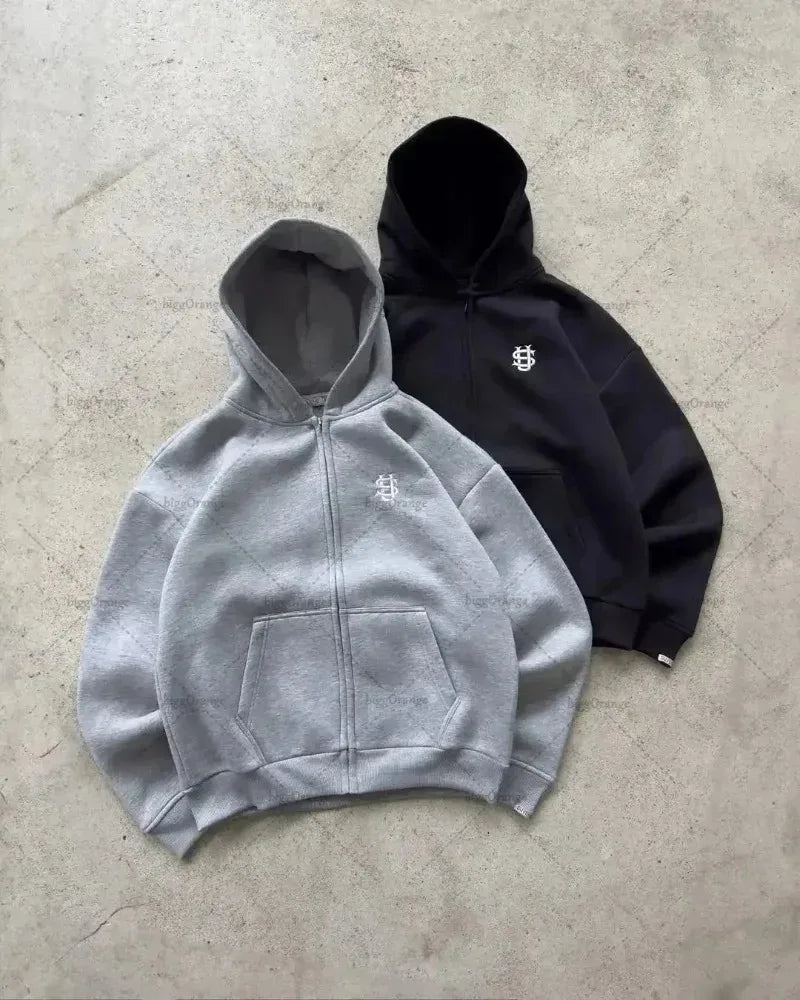 American street dollar logo brand men jacket autumn winter personalized fashion casual cotton-padded jacket couple loose jacket