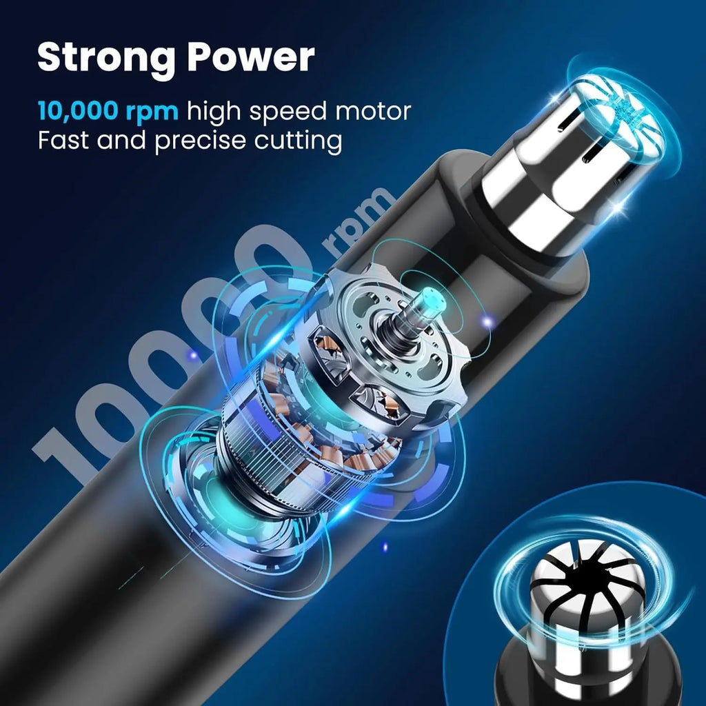 Rechargeable Ear and Nose Hair Trimmer - 2026 Professional Painless Eyebrow and Facial Hair Trimmer with IPX7 Waterproof for Eas