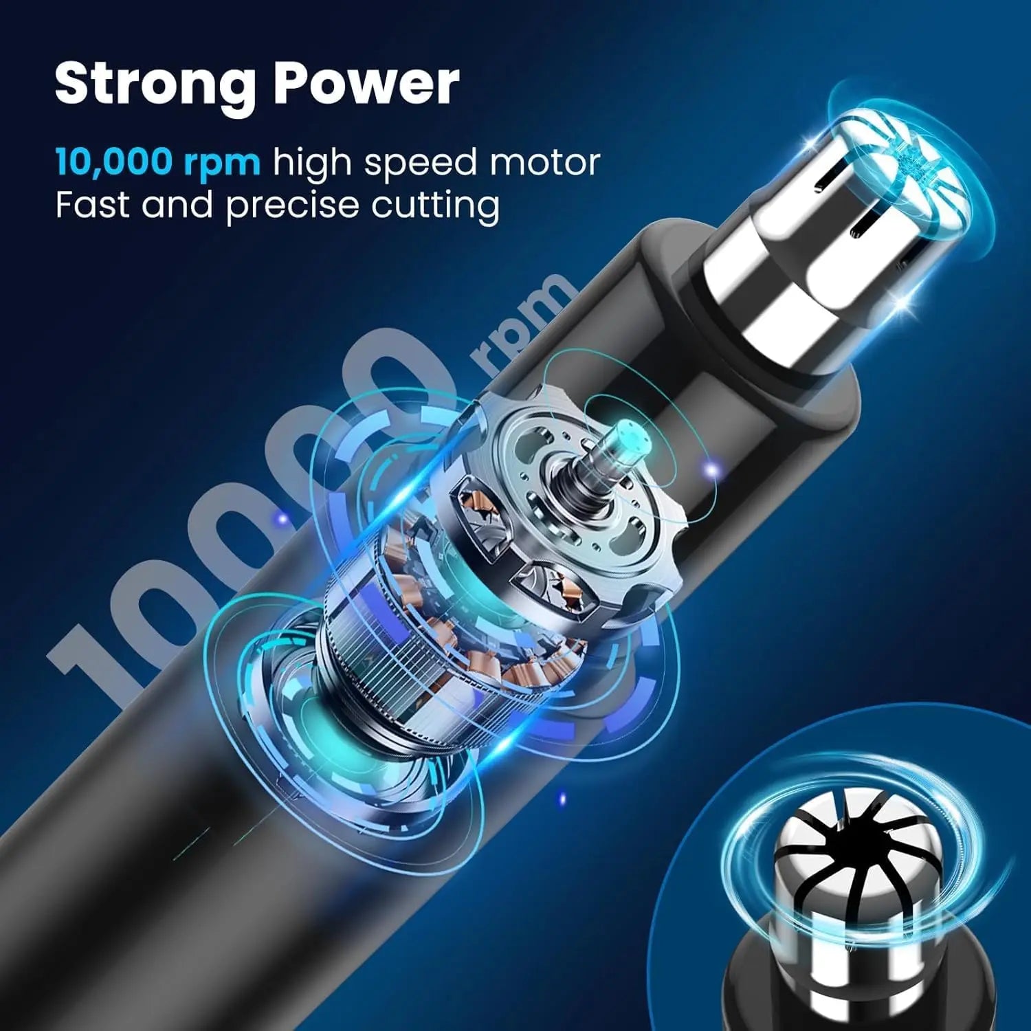 Rechargeable Ear and Nose Hair Trimmer - 2026 Professional Painless Eyebrow and Facial Hair Trimmer with IPX7 Waterproof for Eas