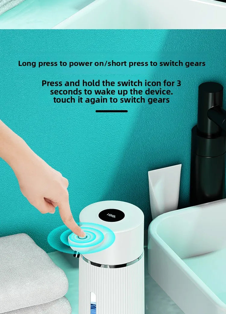 420ML Automatic Soap Dispenser Waterproof IPX6 Touchless Smart Hand Soap Dispenser USB C Rechargeable 1200 MAH Soap Dispenser