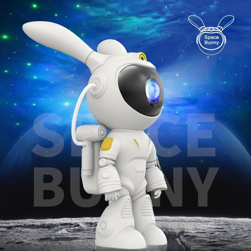 Space Rabbit Astronaut Projection Lights Full Of Stars Decorated Nightlights Children's Holiday Gifts