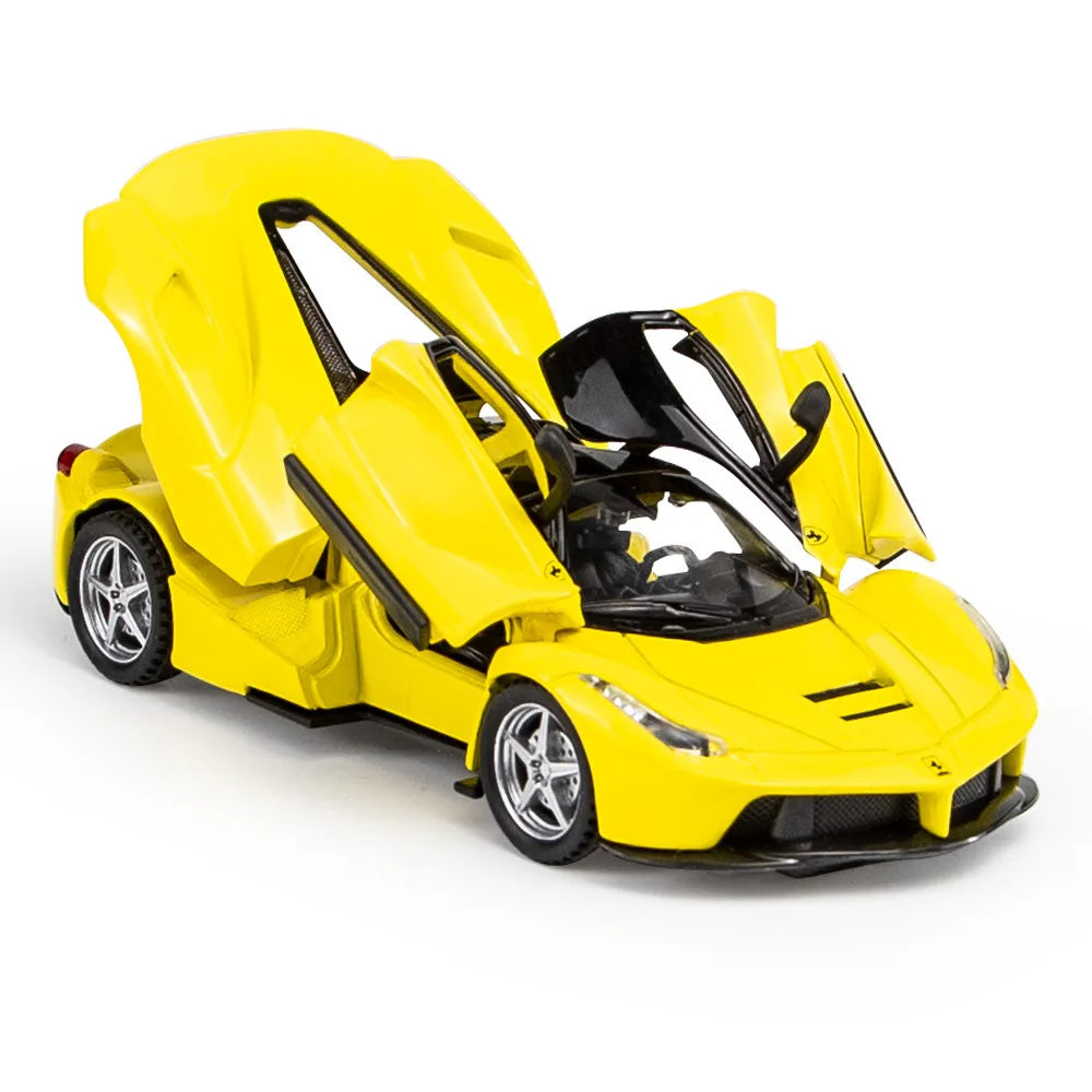 1:32 Scale Lafe Alloy Sports Car Model Diecasts Metal Toy Vehicles Car Model Simulation Sound and Light Kids Gifts