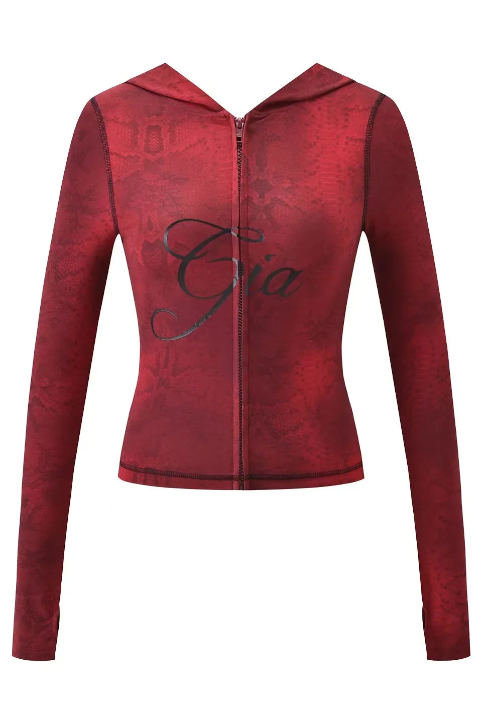 GIA New Stylish Coffee-Colored Velvet Zip-Up Hooded Jacket & Relaxed Slim-Fit Pants Comfortable Minimalist Set