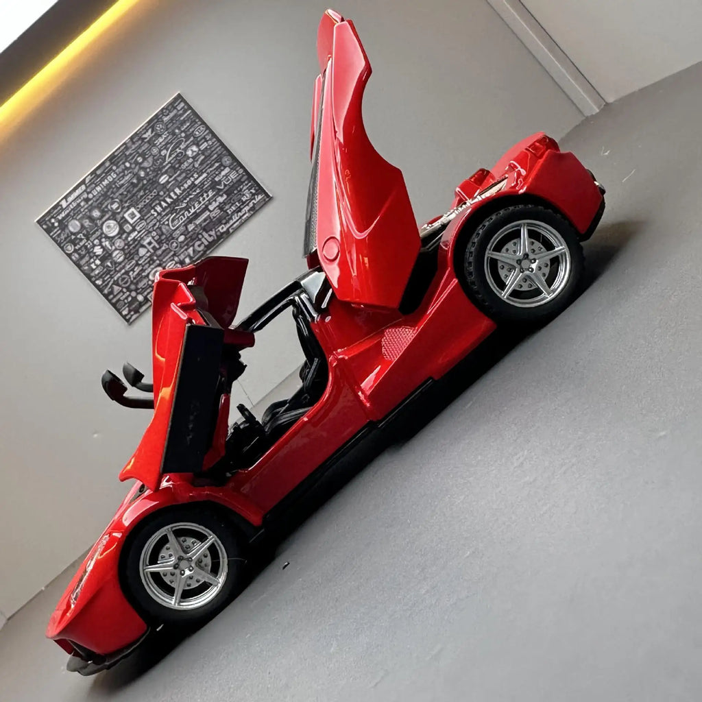1:32 Scale Lafe Alloy Sports Car Model Diecasts Metal Toy Vehicles Car Model Simulation Sound and Light Kids Gifts