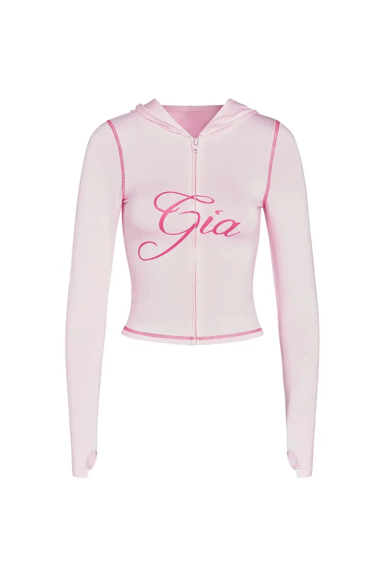 GIA New Stylish Coffee-Colored Velvet Zip-Up Hooded Jacket & Relaxed Slim-Fit Pants Comfortable Minimalist Set