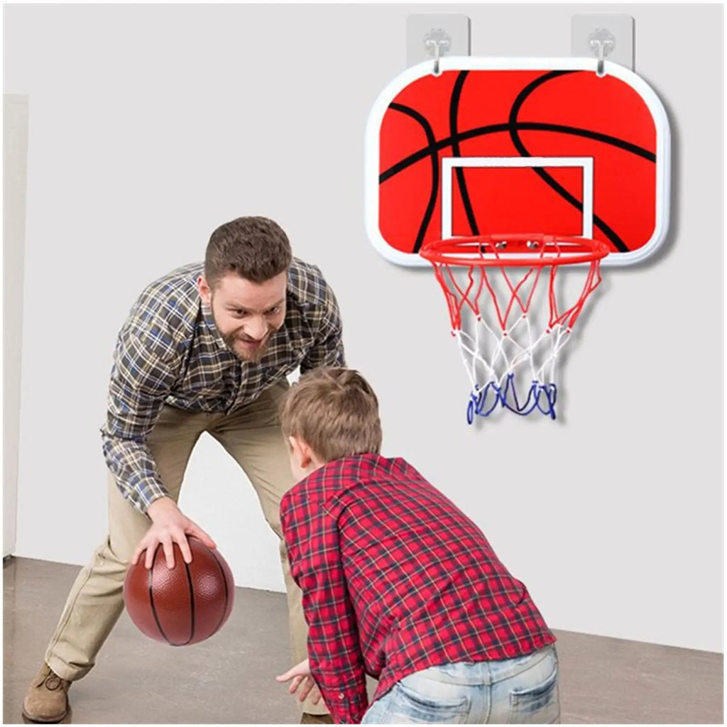 Interactive Basketball Toy Indoor Hoop Set with 2 Balls for Kids Fun Play, Living Room Bedroom Active Boys Girls