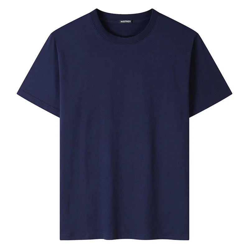100% Cotton T shirt For Men Women,Short Sleeve Summer Plain Tops,Solid Casual Loose Tee Shirts,High Quality Clothing,7oz 200gsm