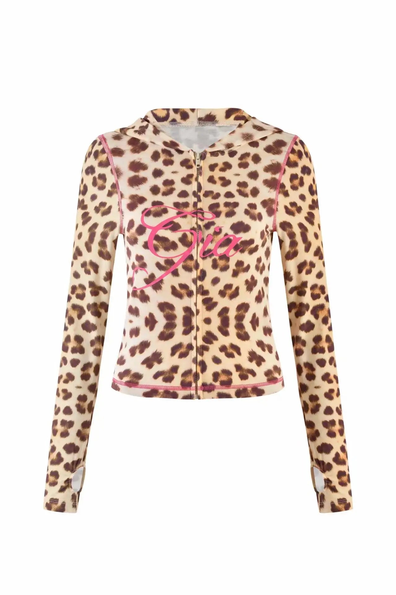 GIA New Stylish Coffee-Colored Velvet Zip-Up Hooded Jacket & Relaxed Slim-Fit Pants Comfortable Minimalist Set