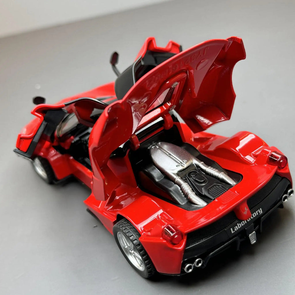 1:32 Scale Lafe Alloy Sports Car Model Diecasts Metal Toy Vehicles Car Model Simulation Sound and Light Kids Gifts