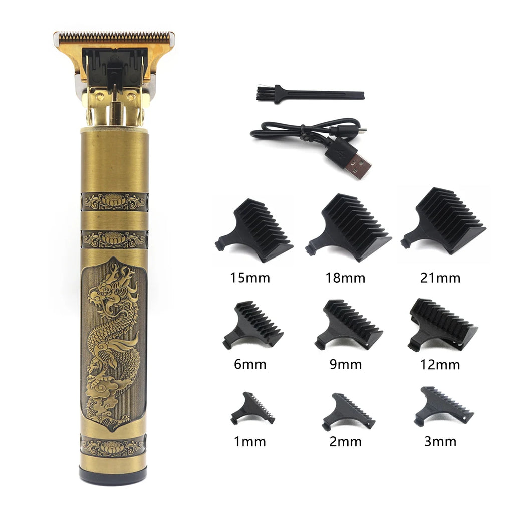 Professional T9 Hair Trimmer Machine - USB Rechargeable Long Battery LifeHair Cutting Machine Professional Hair Clipper for Men