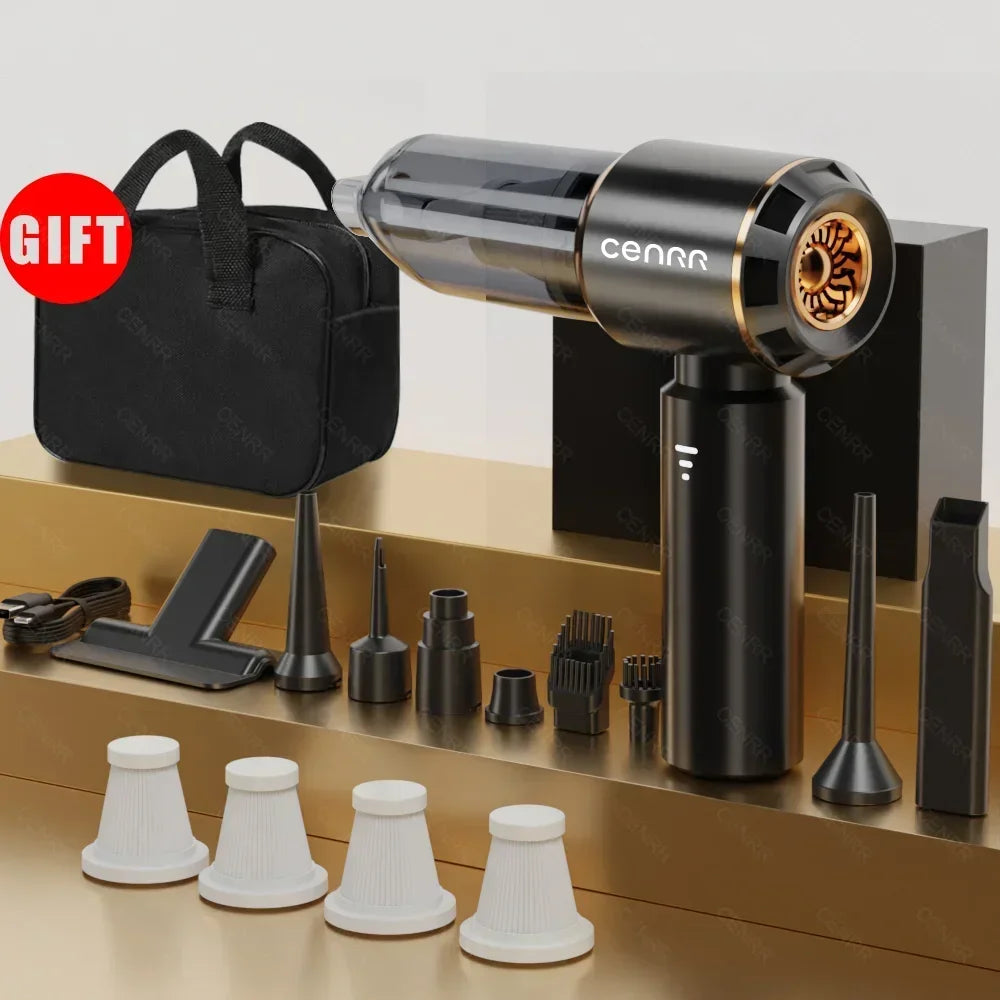 CENRR 998000PA Car Vacuum Cleaner Strong Suction Cordless Wireless Cleaner Handheld Portable Vacuum Cleaner Cleaning Machine